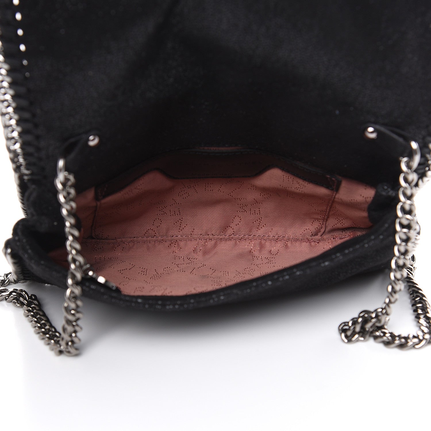 Stella McCartney Shaggy Deer Falabella Crystal Embellished Crossbody Bag Black 5 of 12