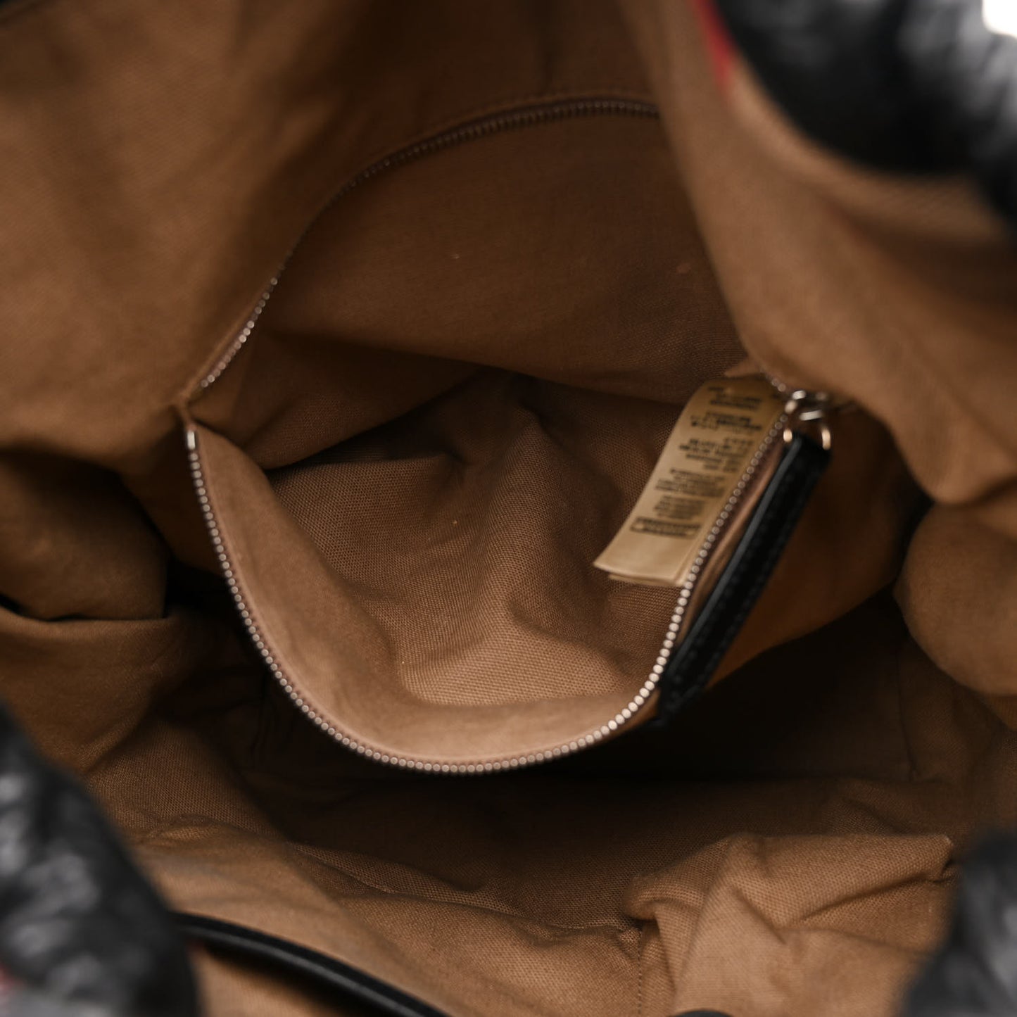 Grainy Calfskin Medium Check Ashby Hobo Black