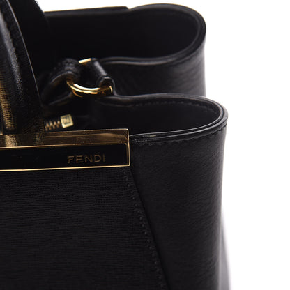 Fendi Vitello Elite Petite 2Jours Tote Black 9 of 12