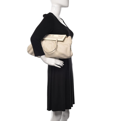 Fendi Lambskin To You Convertible Clutch Latte 2 of 13
