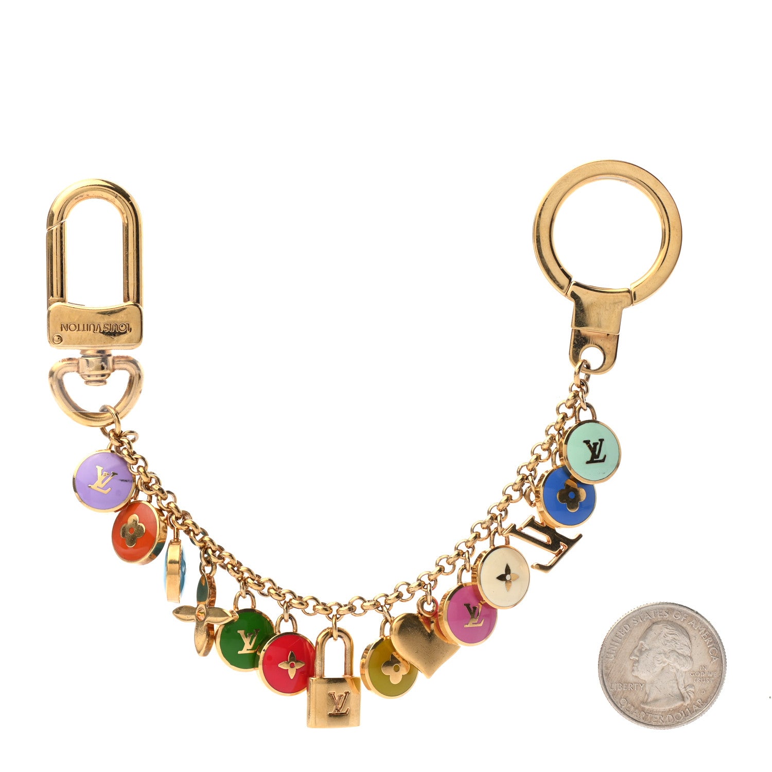 Louis Vuitton Pastilles Key Chain Bag Charm Multicolor 2 of 4
