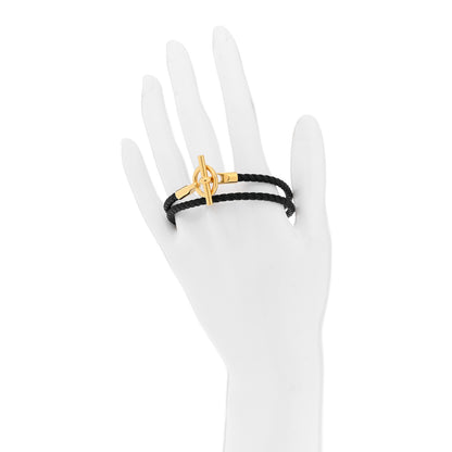Hermes Swift Double Tour Glenan Bracelet T2 Black 2 of 6