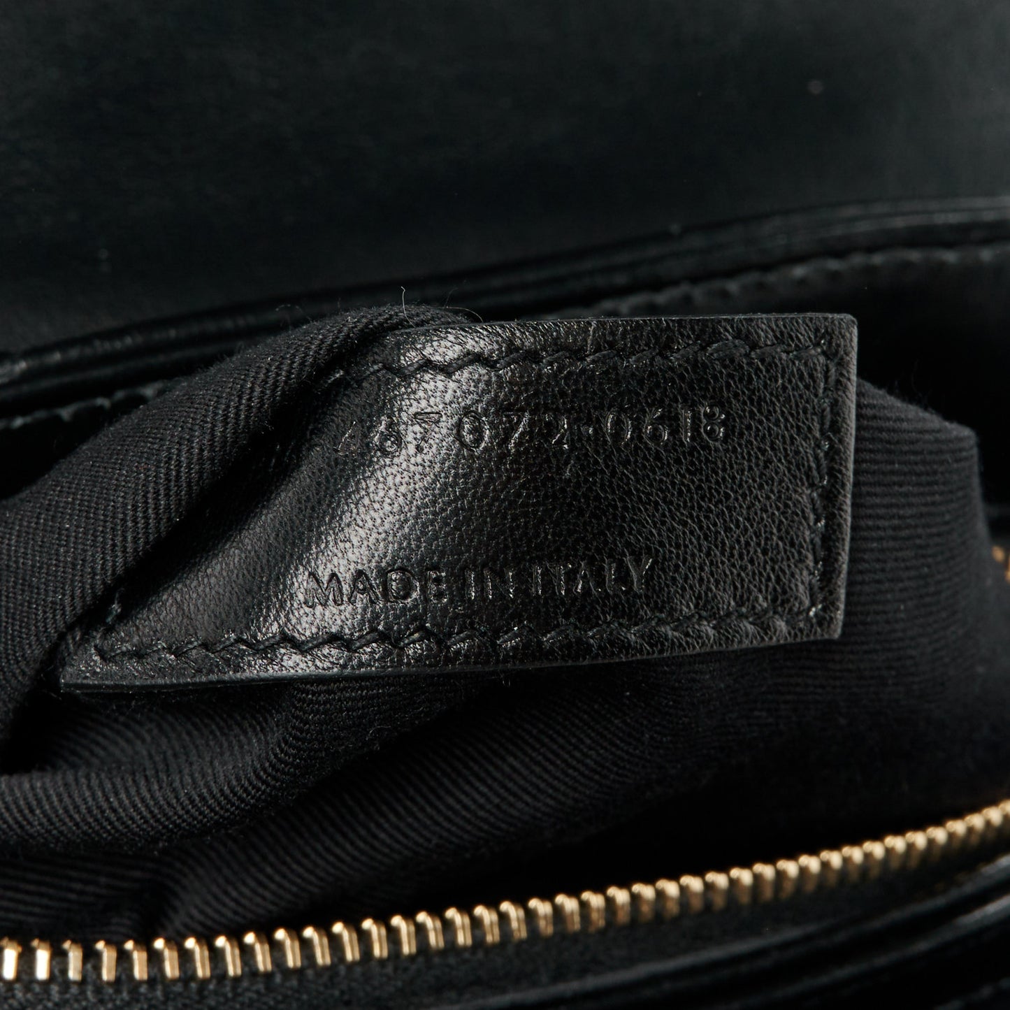 Calfskin Y Quilted Monogram Toy Loulou Crossbody Bag Black