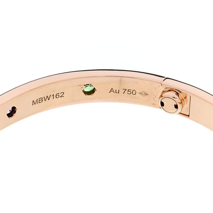 Cartier 18K Pink Gold Sapphire Garnet Amethyst LOVE Bracelet 18 7 of 9