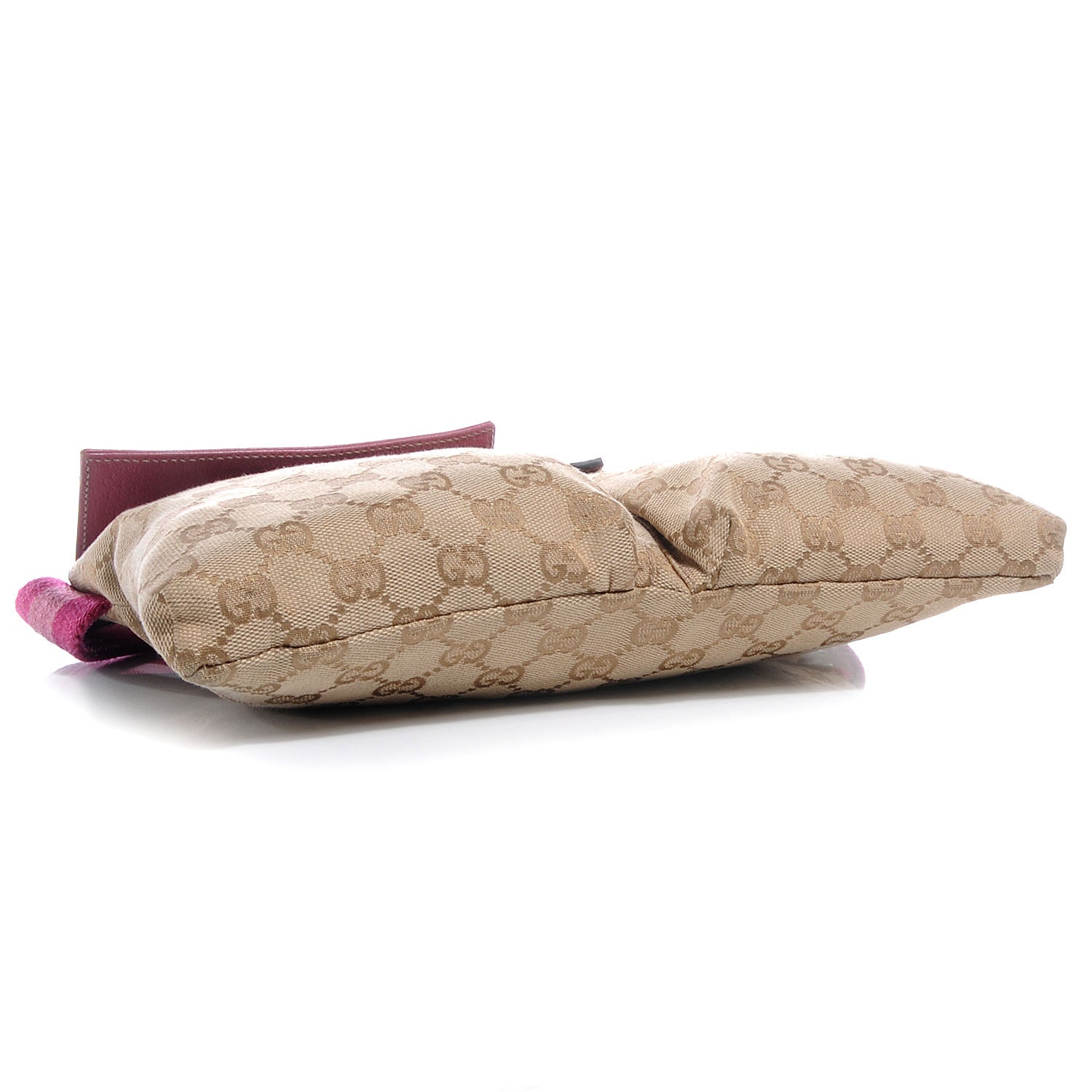 Gucci GG Monogram Web Double Pocket Belt Bag Pink 4 of 9