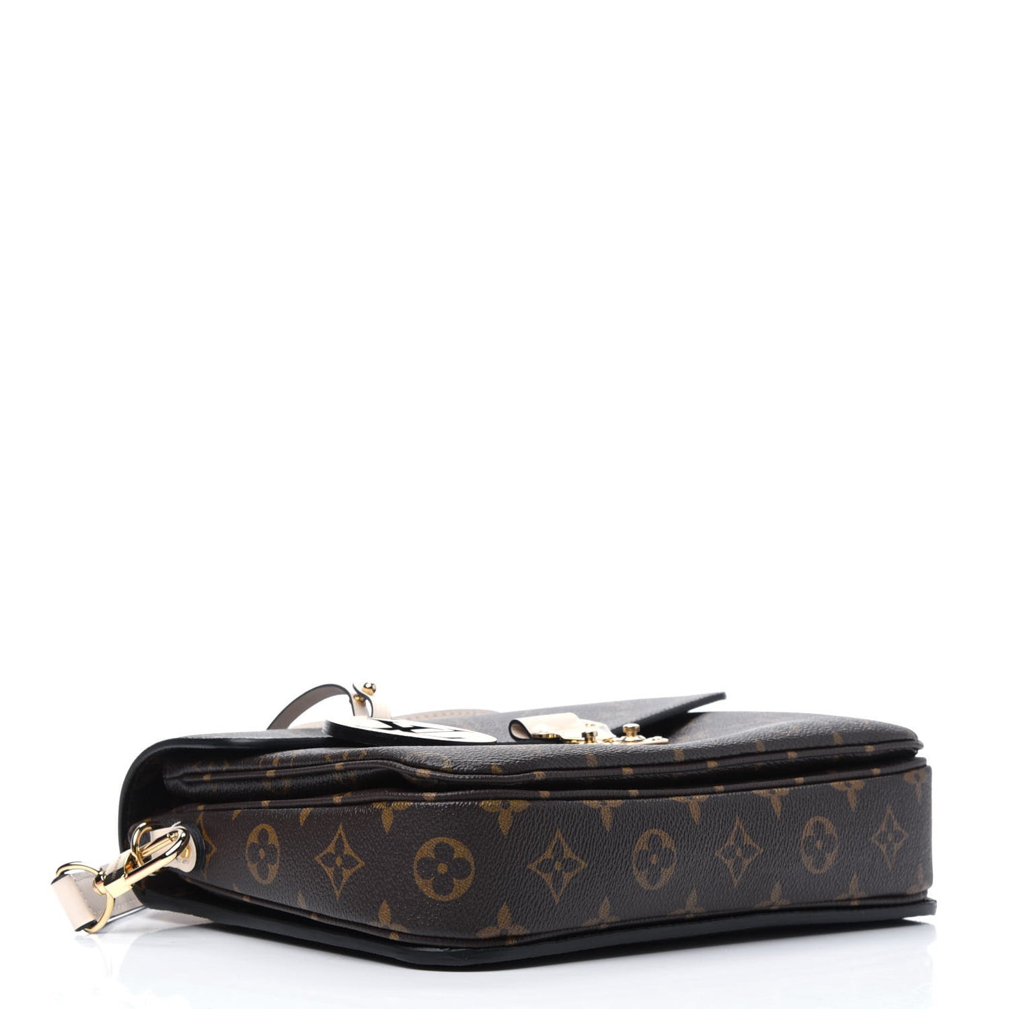 Monogram Braided Pochette Metis Creme Beige