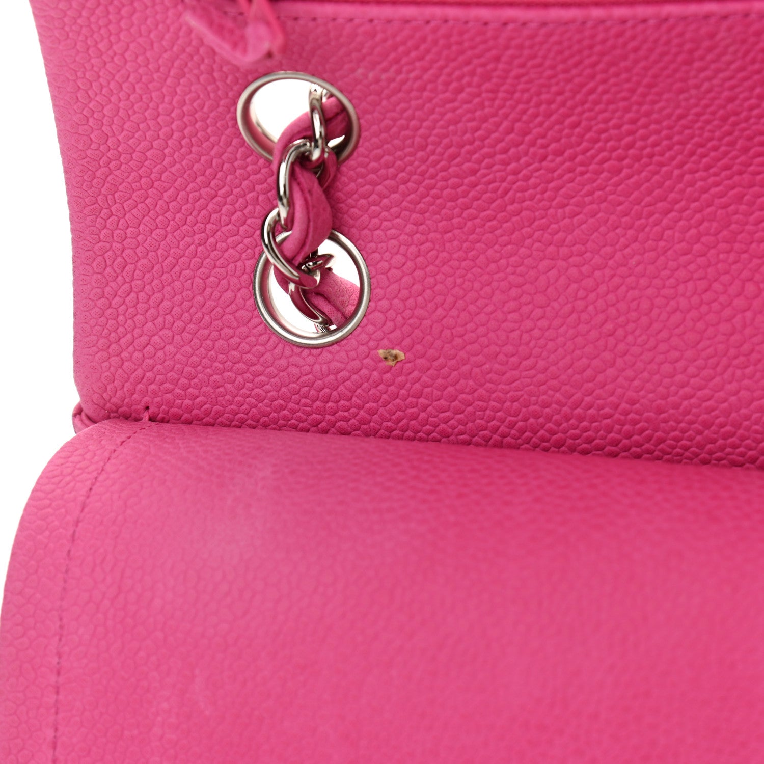 Chanel Iridescent Caviar Quilted Medium Double Flap Pink 10 of 14