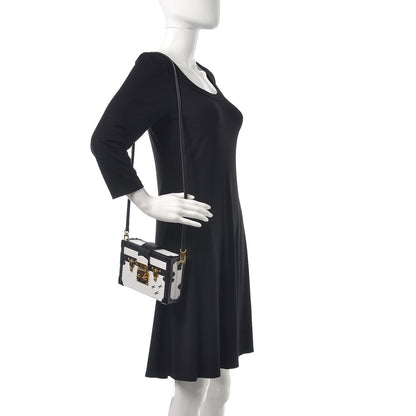 Louis Vuitton Epi Petite Malle White Black 2 of 8