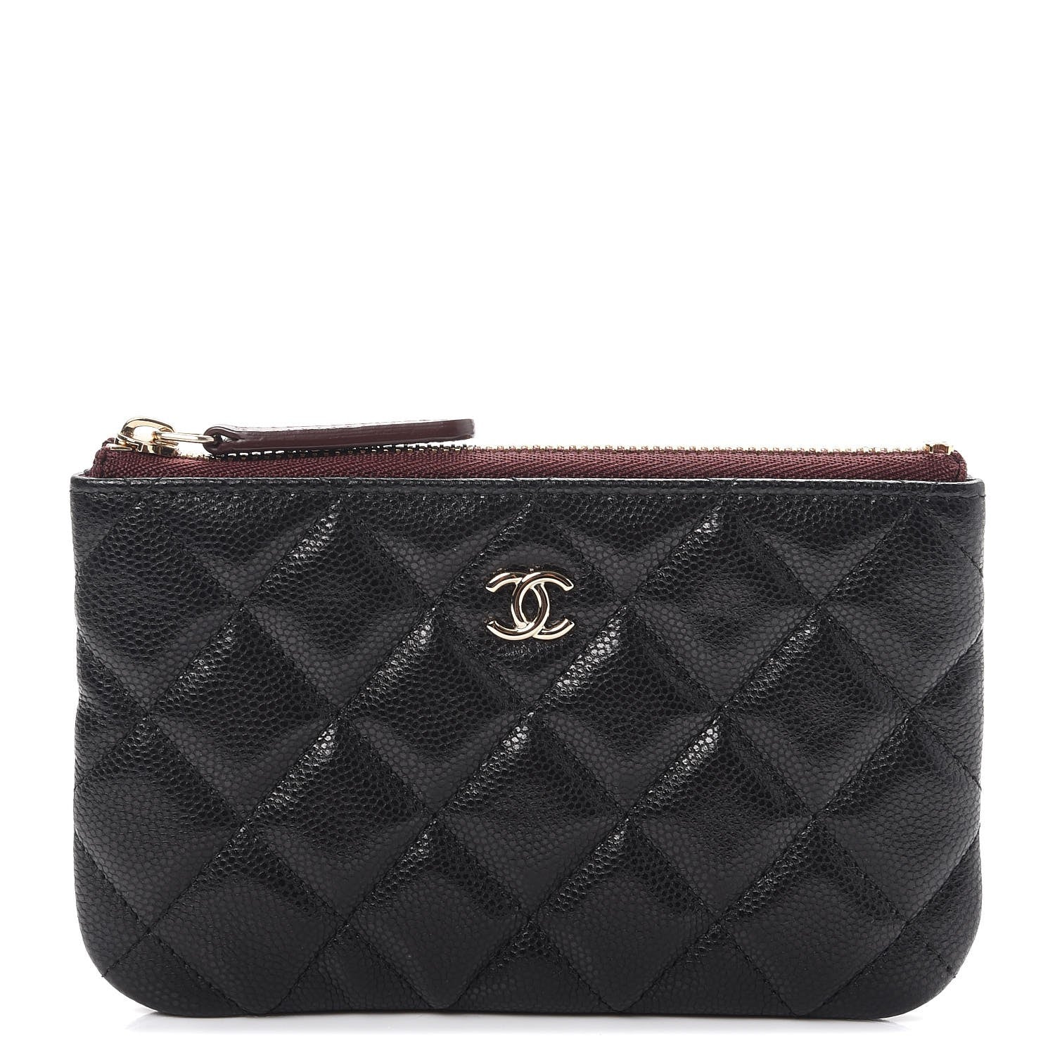 Chanel Caviar Quilted Small Cosmetic Case Black 1 of 8