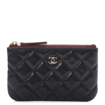 Chanel Caviar Quilted Small Cosmetic Case Black 1 of 8