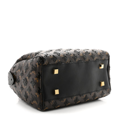 Louis Vuitton Monogram Sequins Eclipse Speedy 28 Black 4 of 10