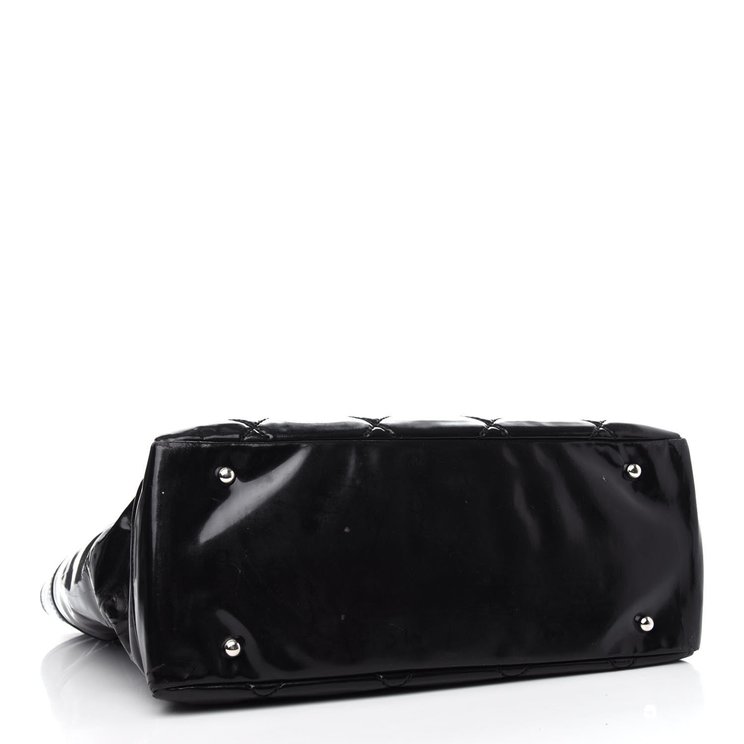 Chanel Vinyl Quilted Large Paris Biarritz Tote Black 4 of 12