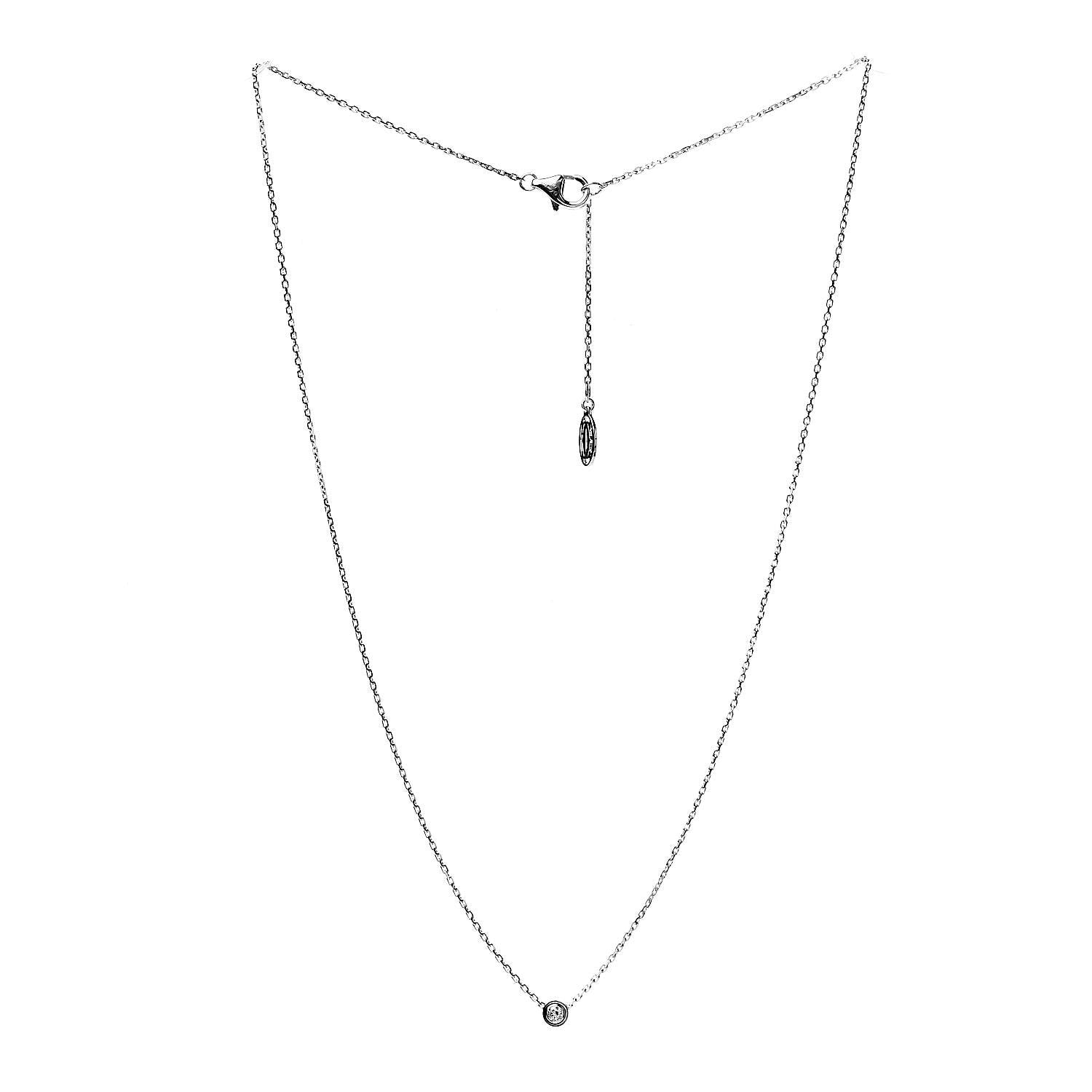 Cartier 18K White Gold Diamond XS D'Amour Pendant Necklace 3 of 6
