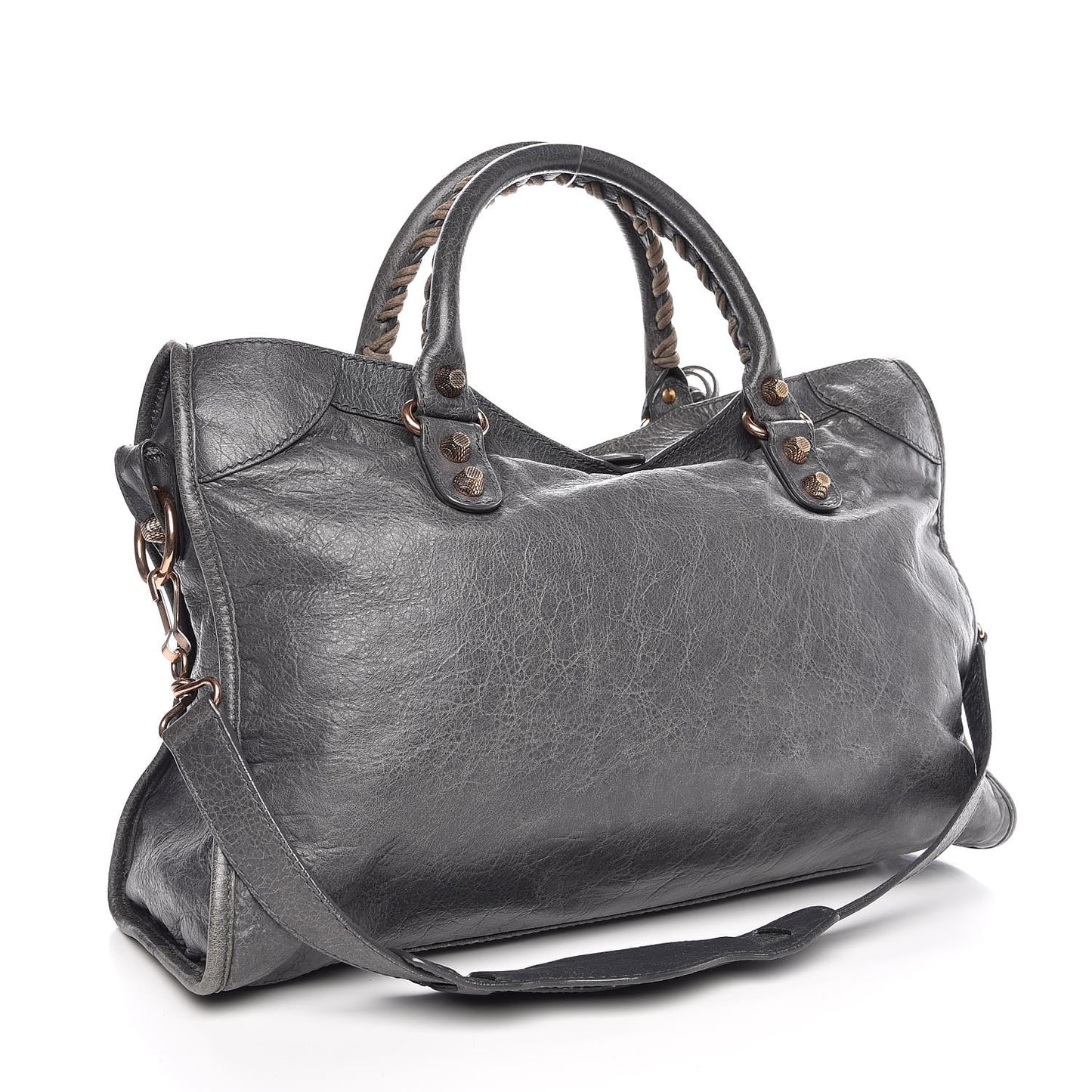 Agneau Giant 12 Rose Gold Hardware City Gris Tarmac