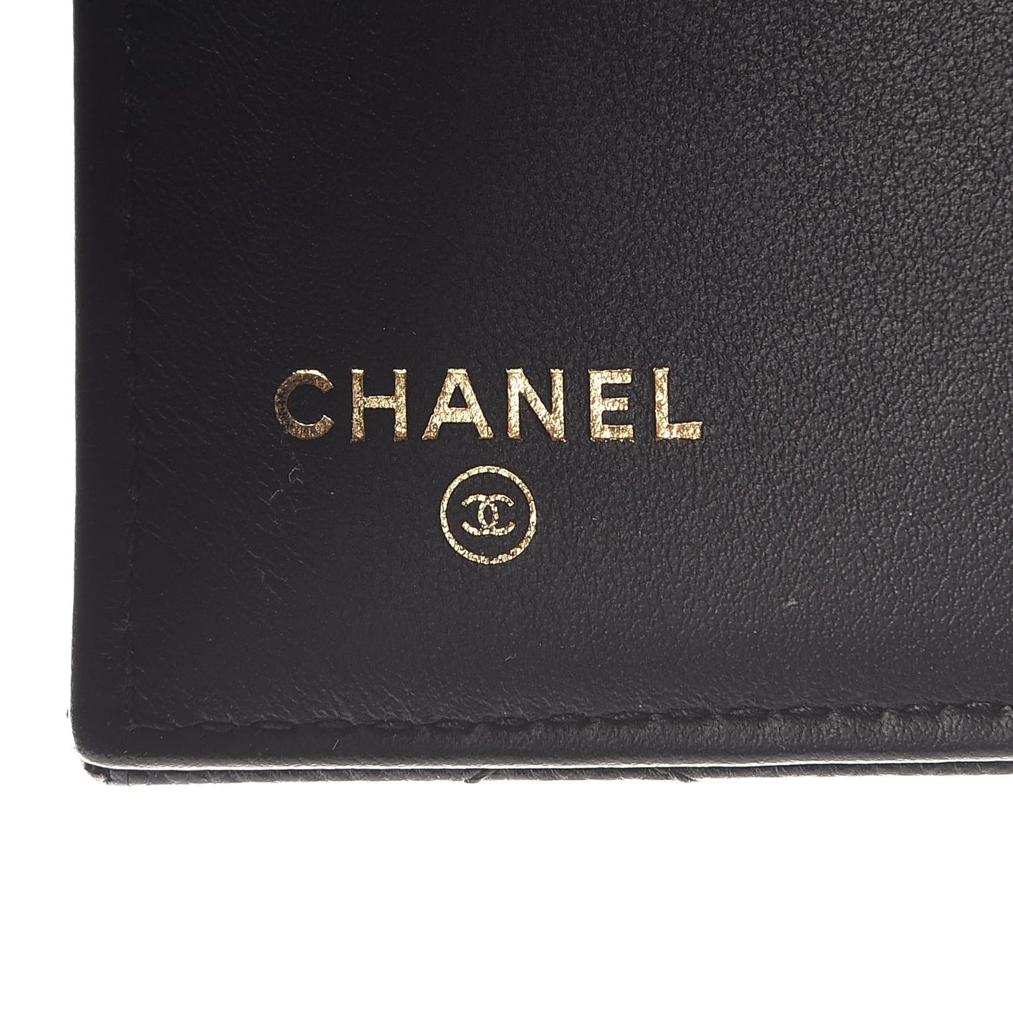 Caviar Quilted Small Golden Class Flap Wallet Black