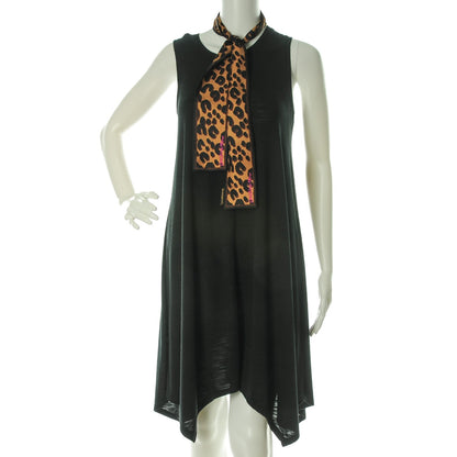 Louis Vuitton Silk Leopard Bandeau Scarf Marron 2 of 5