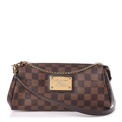 Louis Vuitton Damier Ebene Eva Clutch 1 of 11