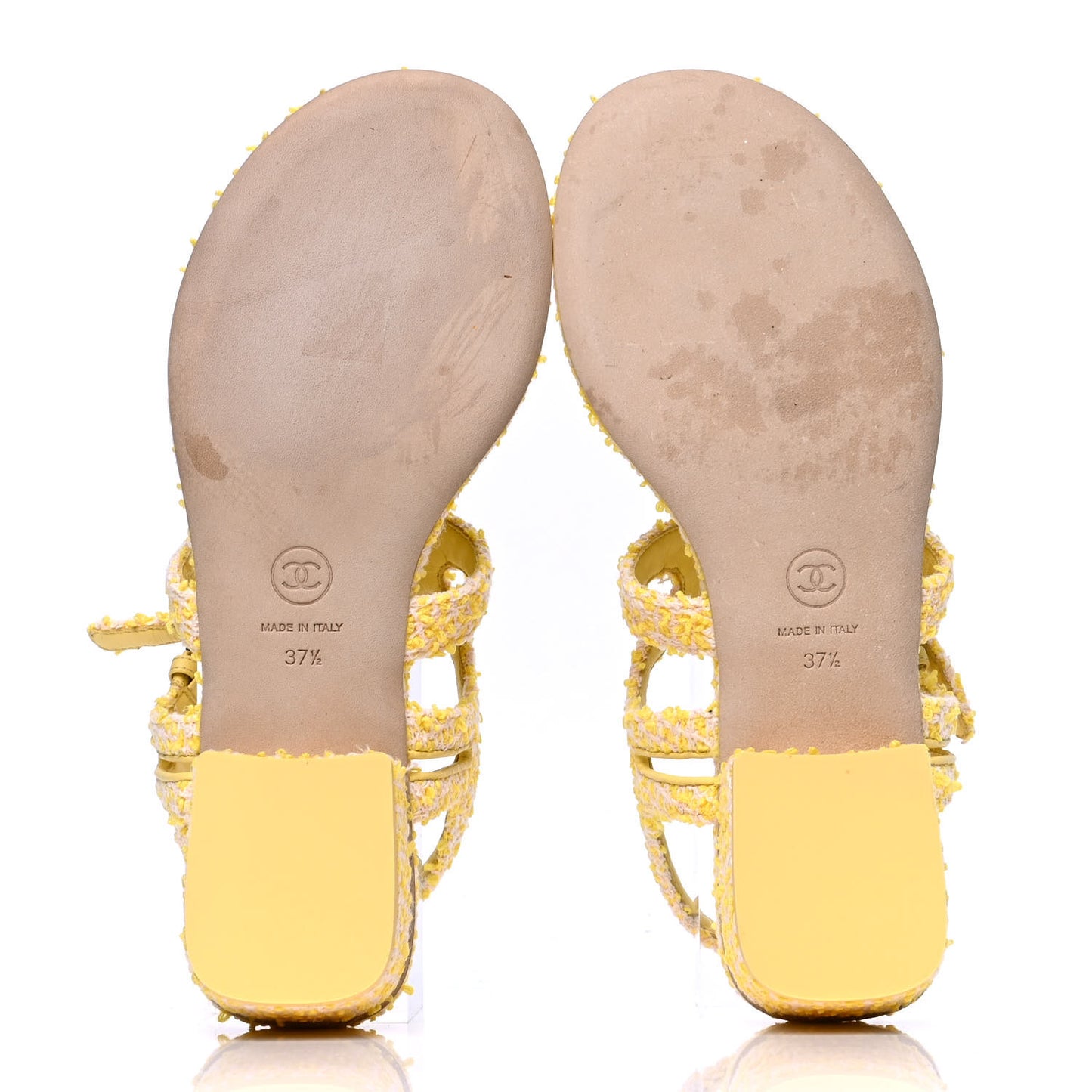 Tweed CC Sandal 37.5 Yellow