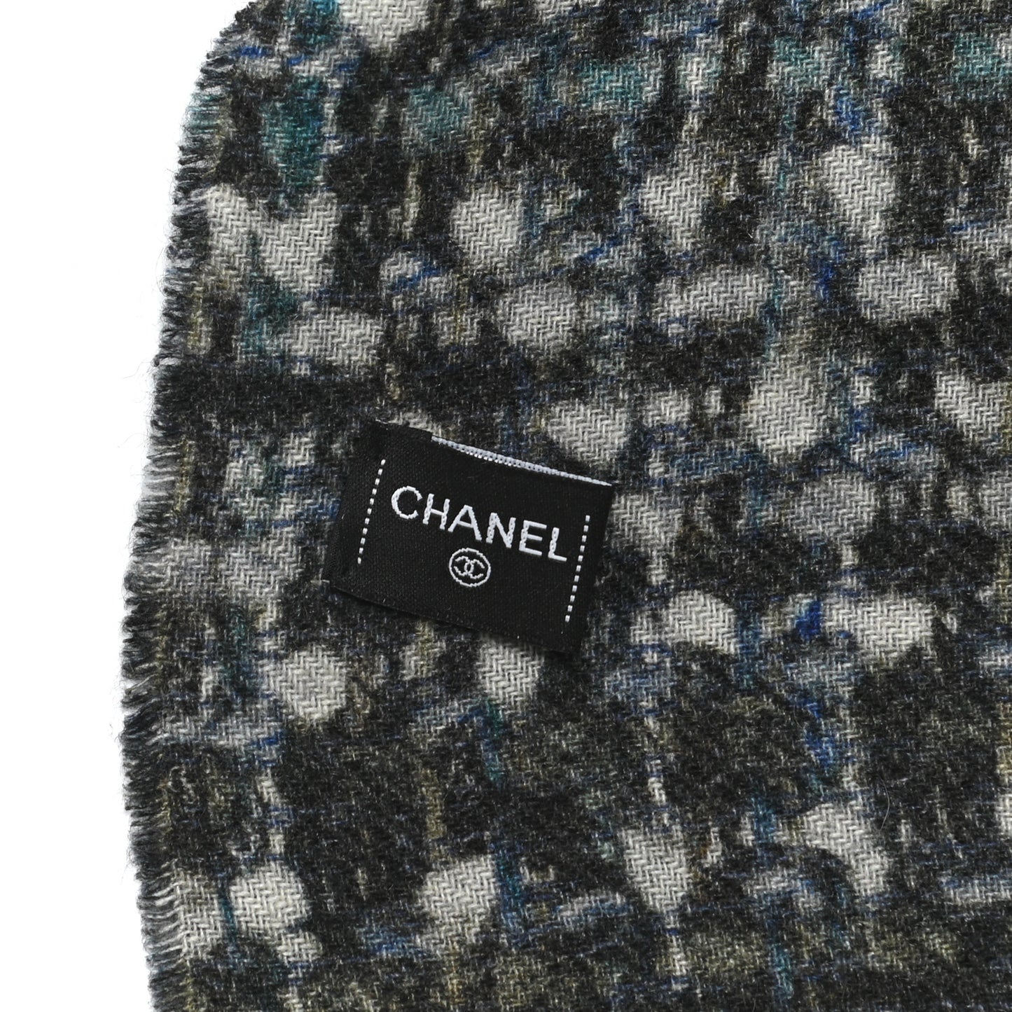 Cashmere CC Logo Scarf Grey