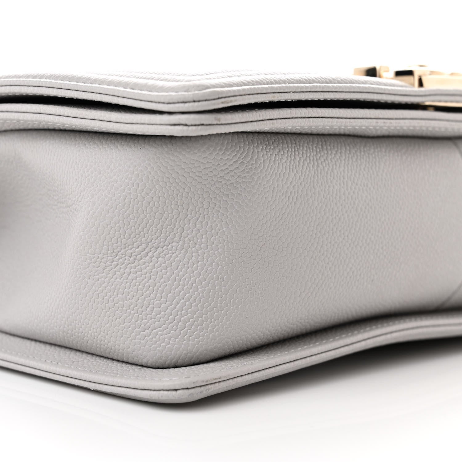 Chanel Caviar Quilted Medium Boy Flap Grey 9 of 10
