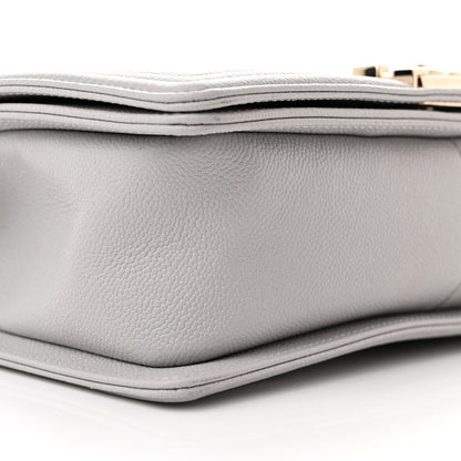 Chanel Caviar Quilted Medium Boy Flap Grey 9 of 10