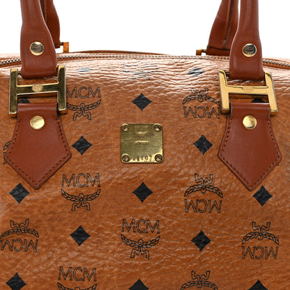 MCM Visetos Essential Boston Bag Cognac 8 of 10