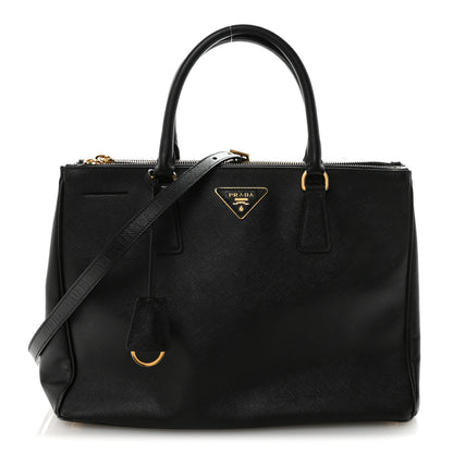 Prada Saffiano Lux Large Galleria Double Zip Tote Black 1 of 9