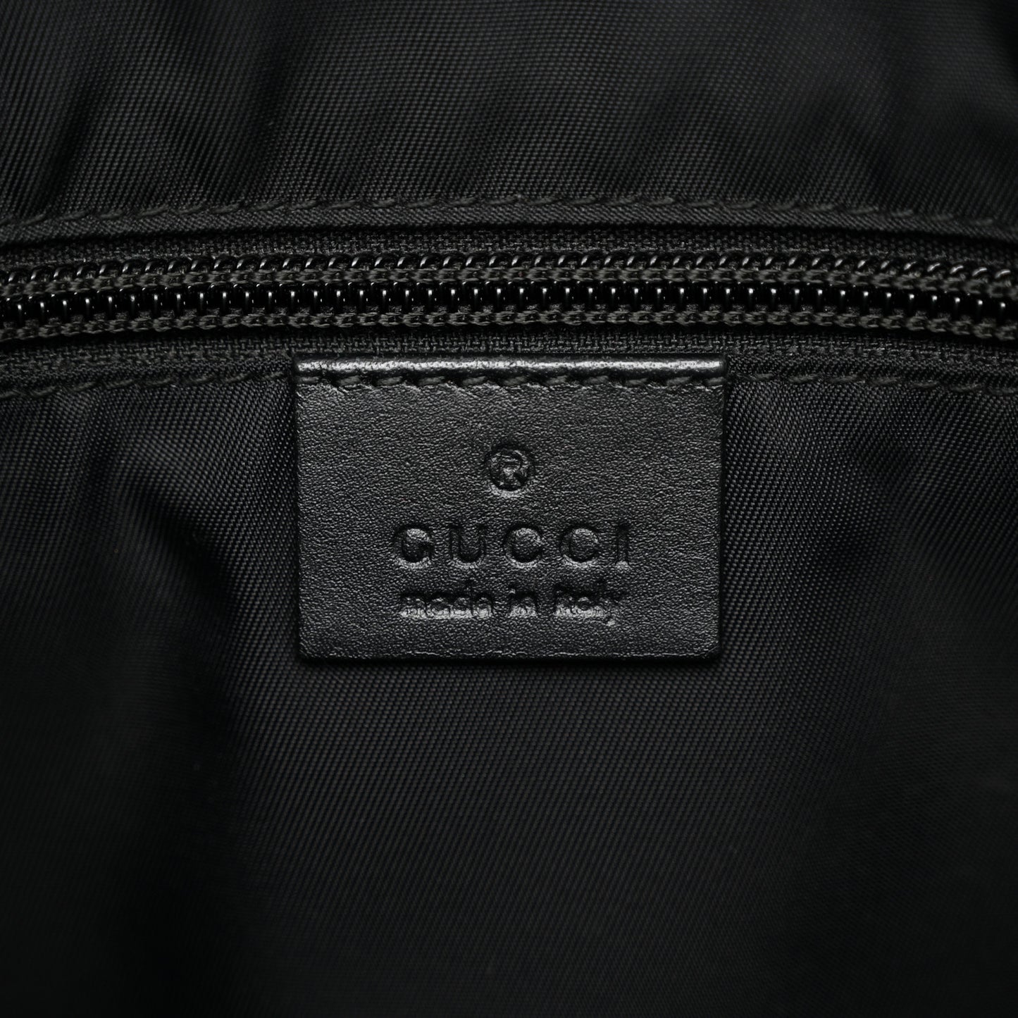 GG Supreme Monogram Web Messenger Bag Black