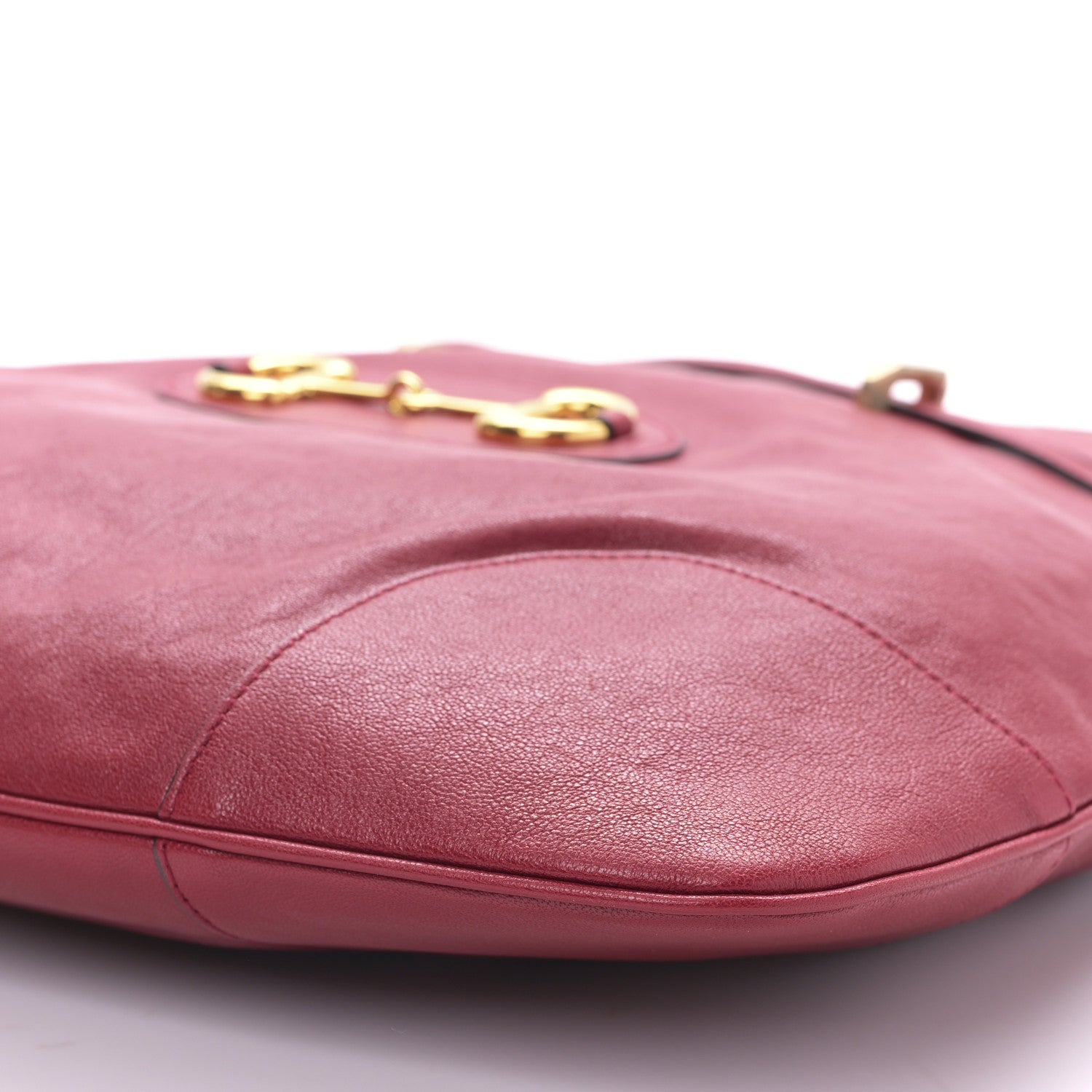 Gucci Sakai Be Green Calfskin Horsebit 1955 Cinch Top Messenger Bag New Cherry Red 9 of 9