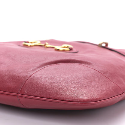 Gucci Sakai Be Green Calfskin Horsebit 1955 Cinch Top Messenger Bag New Cherry Red 9 of 9