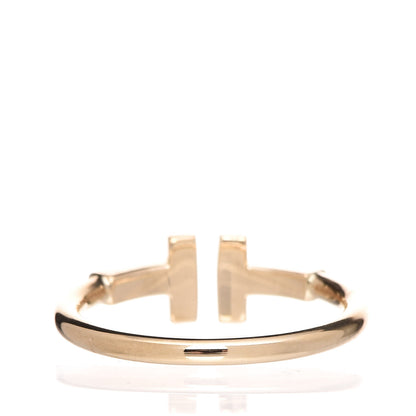 Tiffany 18K Yellow Gold T Wire Ring 50 5.5 4 of 5