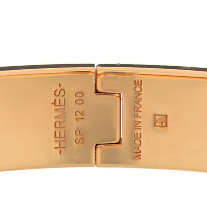 Hermes Enamel Narrow Clic Clac H Bracelet PM Beige Rose 5 of 5