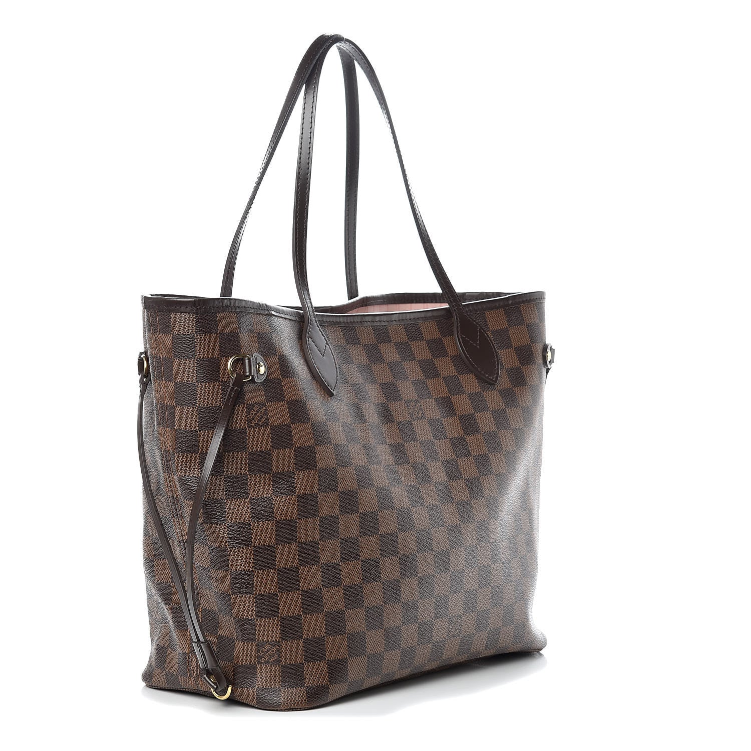 Louis Vuitton Damier Ebene Neo Neverfull MM Rose Ballerine 3 of 17