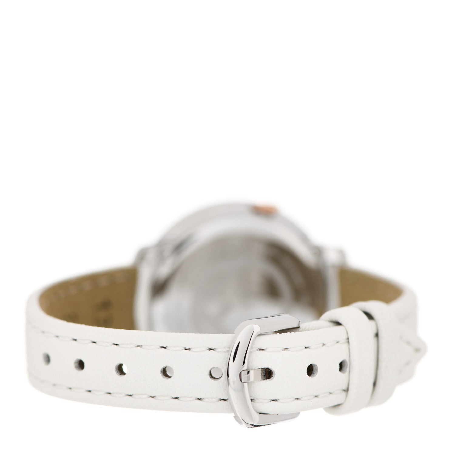 Fendi Stainless Steel Calfskin 28mm Run Away Quartz Watch White 3 of 4