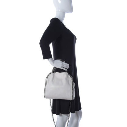 Stella McCartney Shaggy Deer Mini Falabella Fold Over Tote Chalk 3 of 13