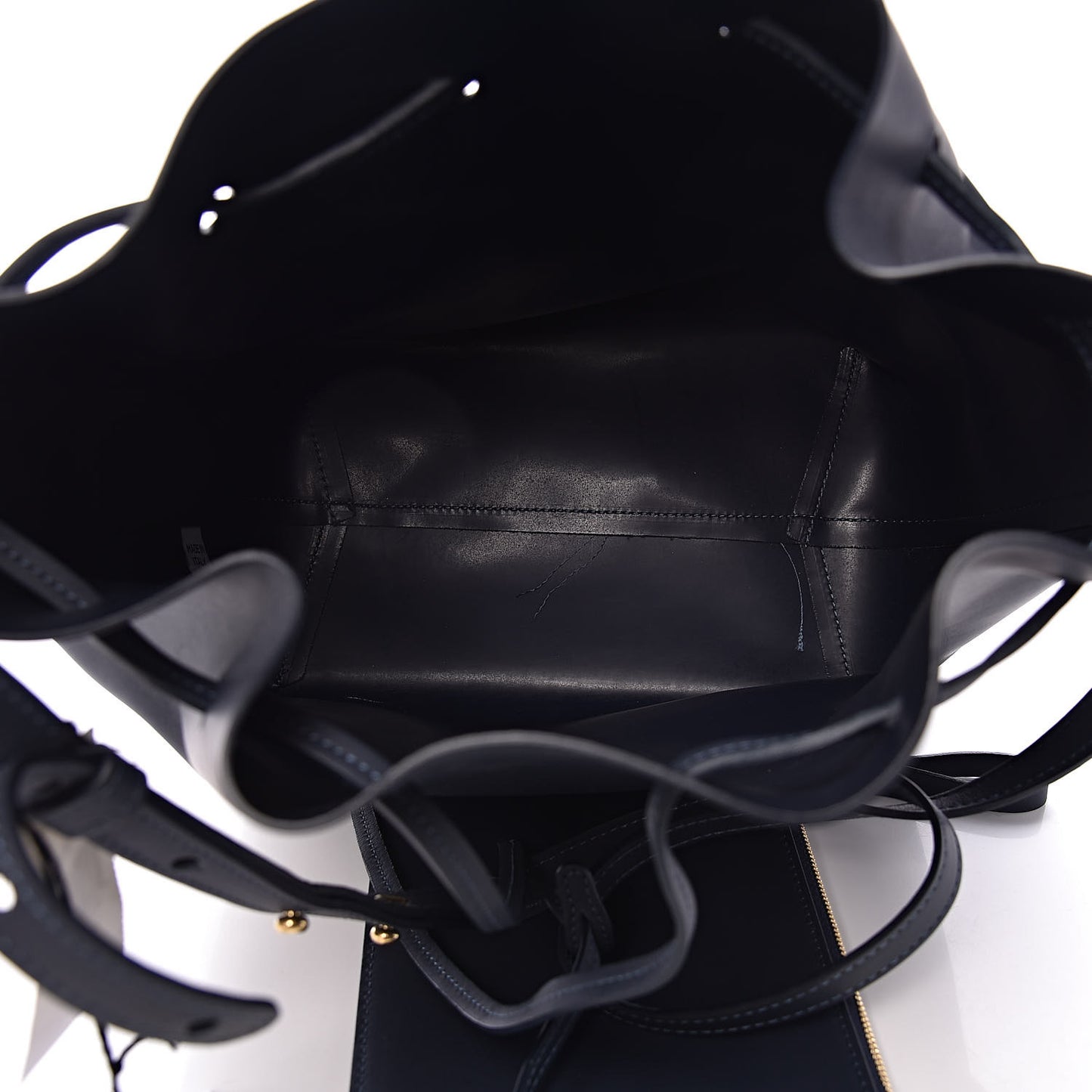 Calfskin Bucket Bag Blu