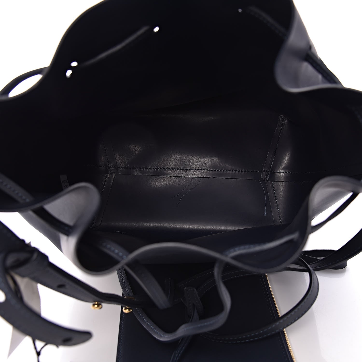 Mansur Gavriel Calfskin Bucket Bag Blu 6 of 11