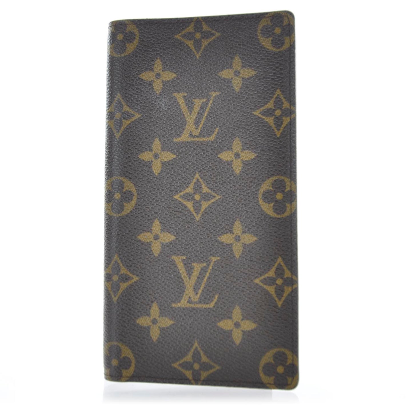 Monogram Checkbook Holder Wallet Cover