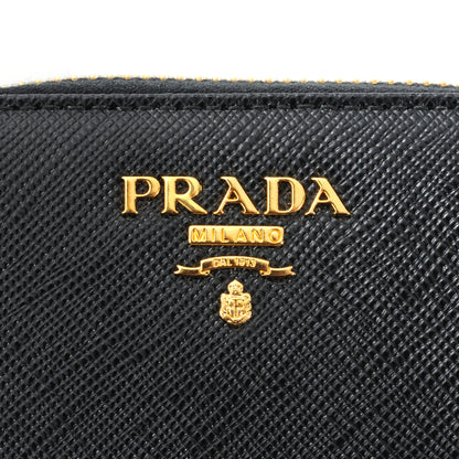 Prada Saffiano Metal Coin Purse Nero Black 5 of 8