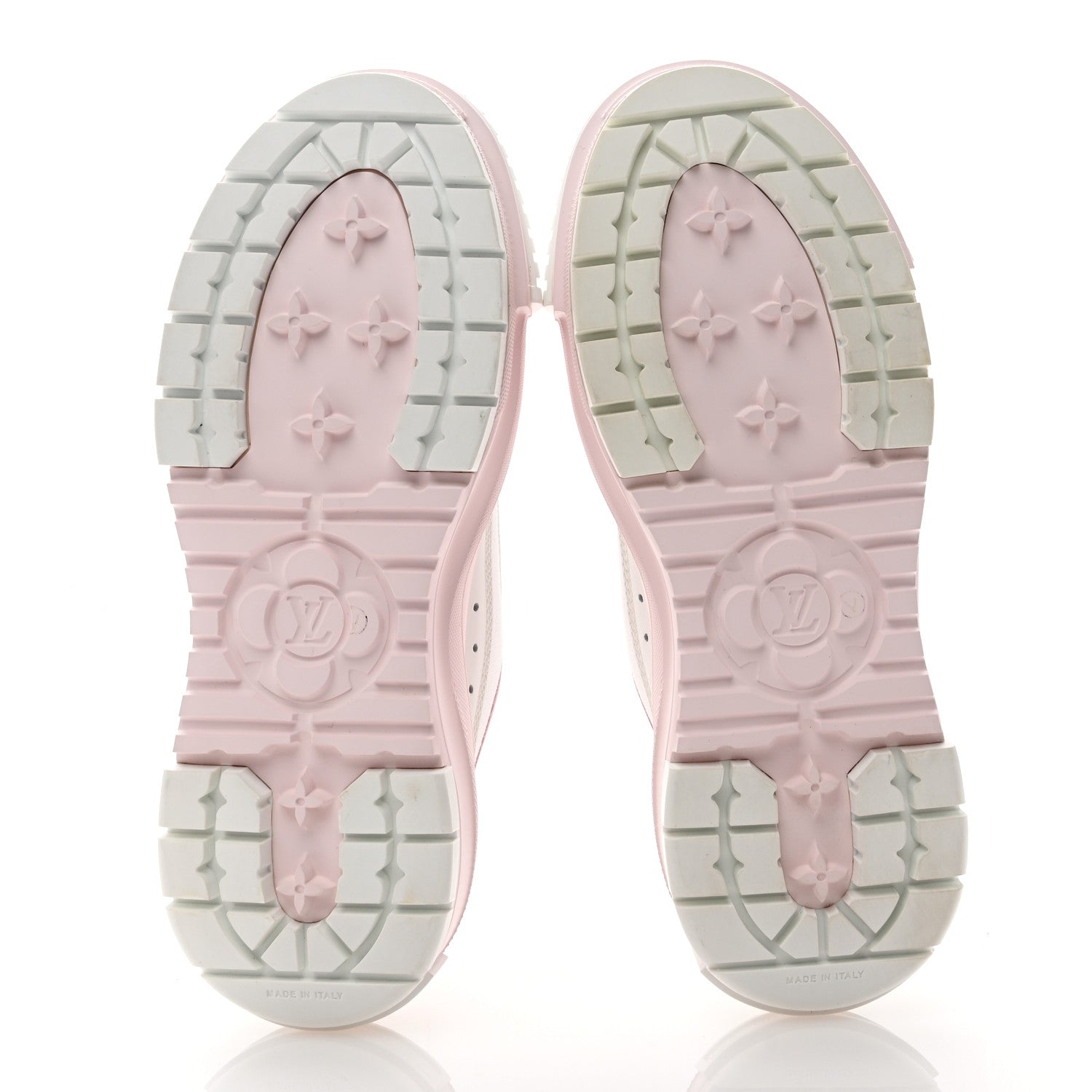 Louis Vuitton Canvas LV Squad Sneakers 38 White Pink 5 of 10