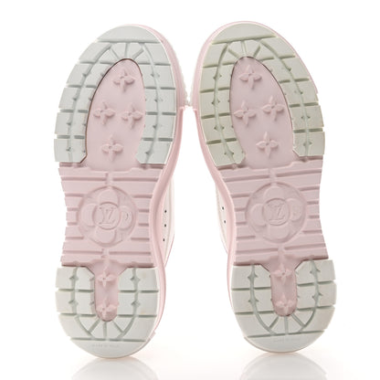 Louis Vuitton Canvas LV Squad Sneakers 38 White Pink 5 of 10