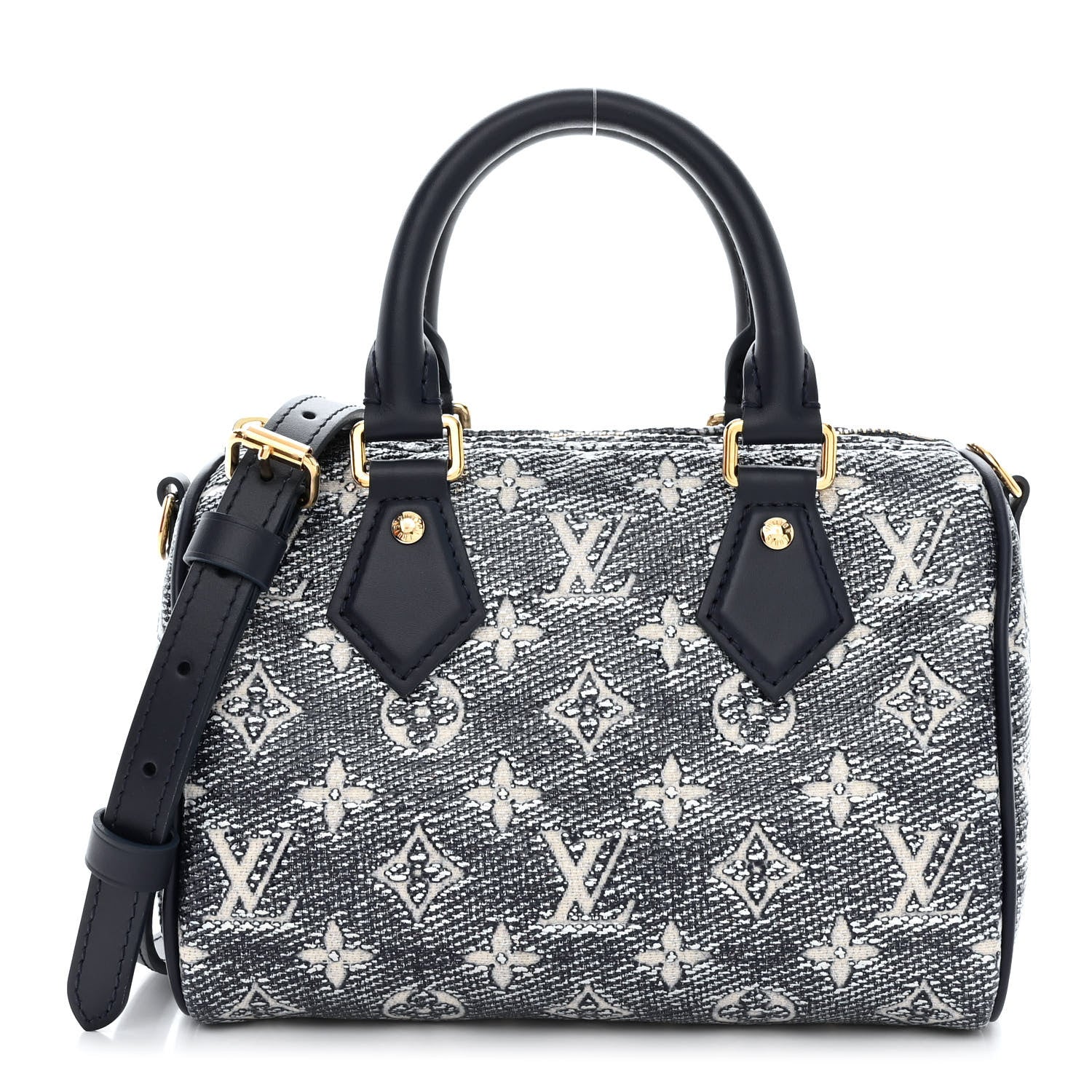 Louis Vuitton Monoglam Speedy Bandouliere 20 Blue 1 of 9