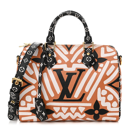 Louis Vuitton Monogram Giant Crafty Speedy Bandouliere 25 Creme Caramel 1 of 9