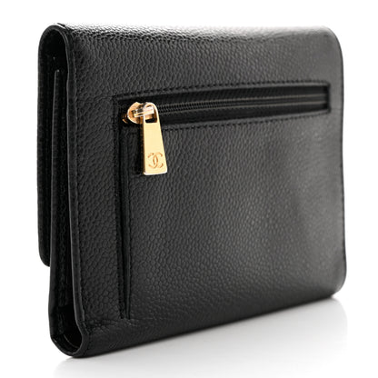 Chanel Caviar Timeless CC Flap Wallet Black 3 of 9