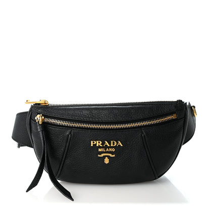 Prada Vitello Daino Small Belt Bag Black 1 of 9