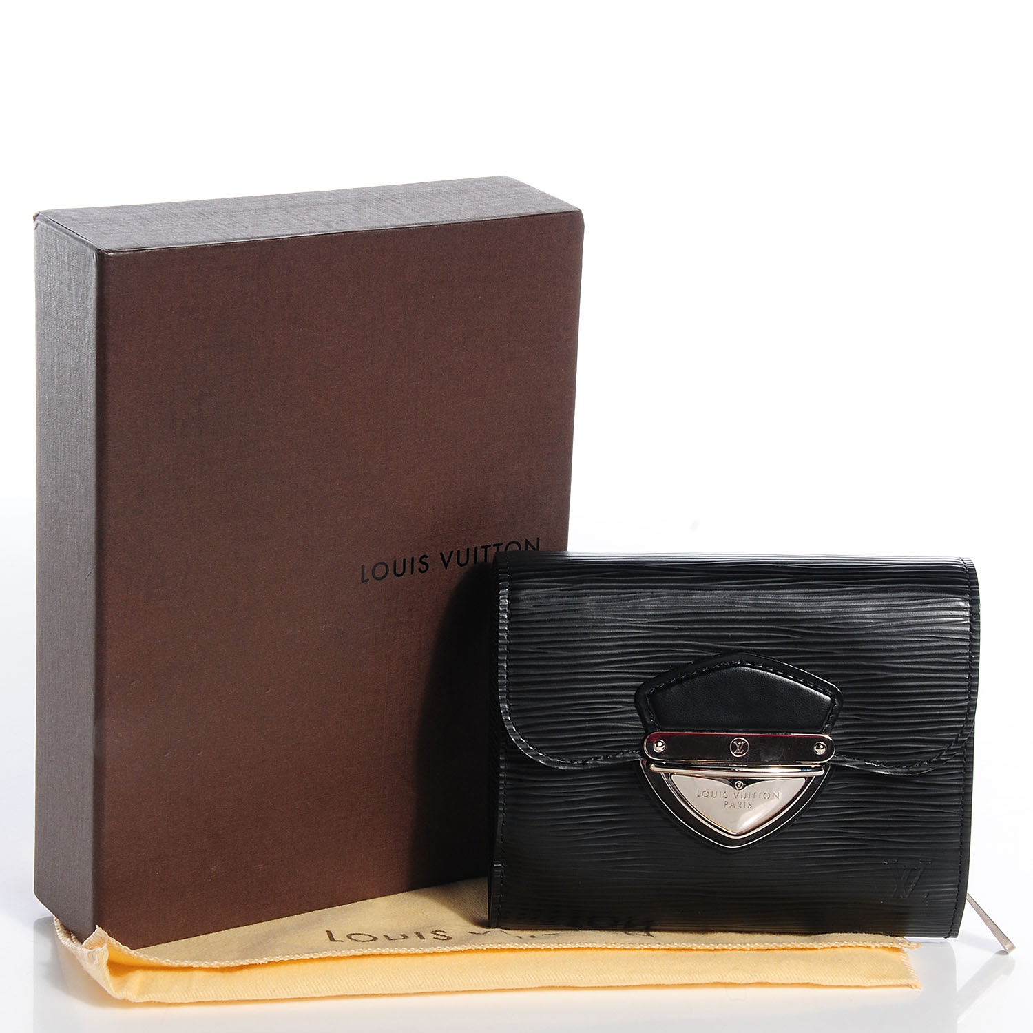 Louis Vuitton Epi Joey Wallet Black 8 of 8