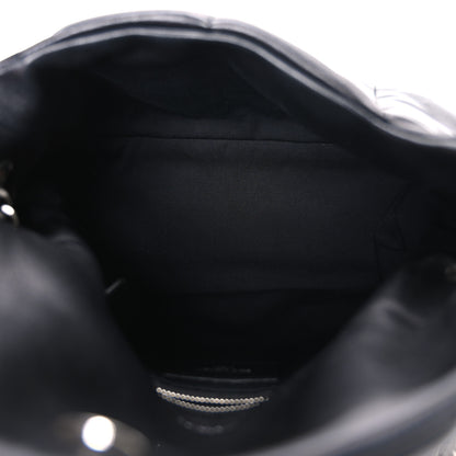 Saint Laurent Lambskin Quilted Small Loulou Puffer Monogram Chain Satchel Black 5 of 10