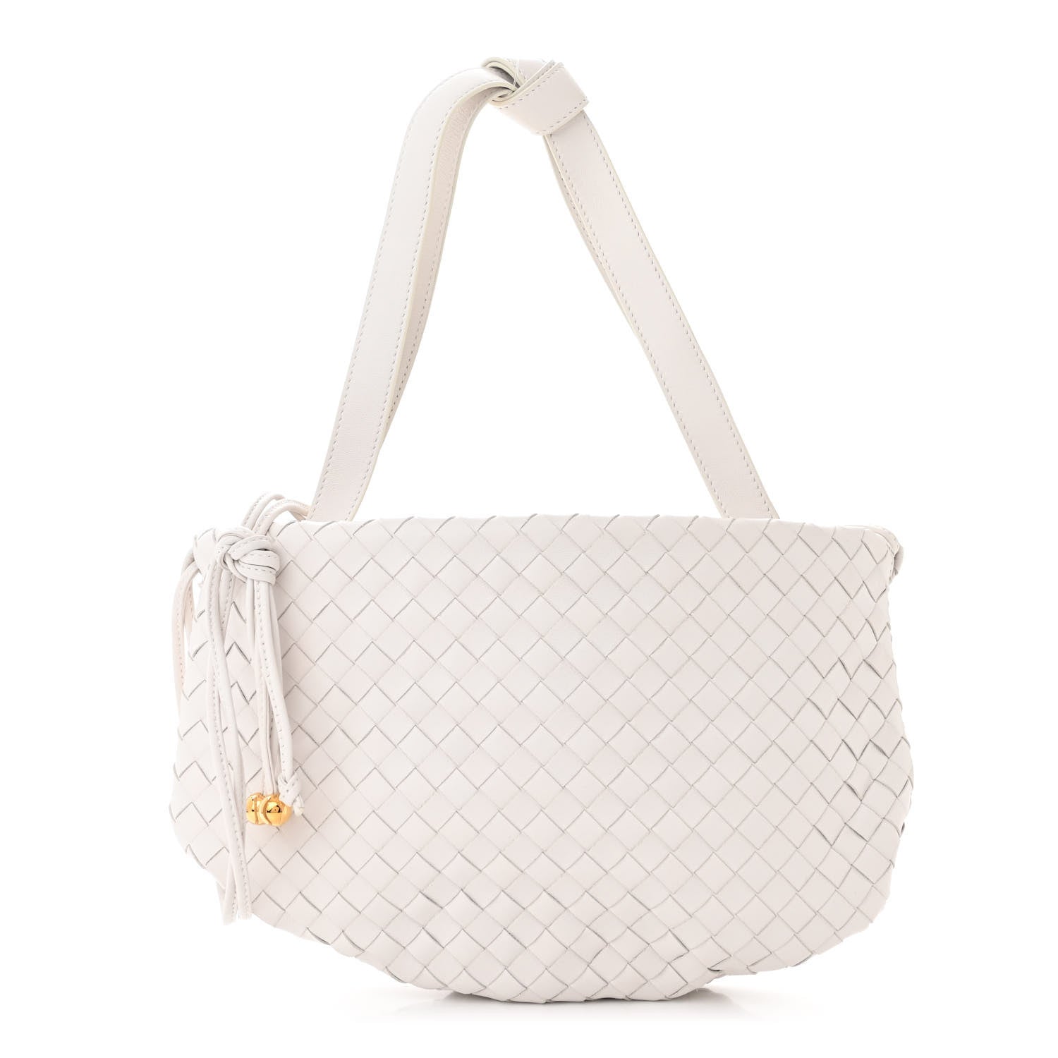Bottega Veneta Nappa Intrecciato Small Bulb White 1 of 10