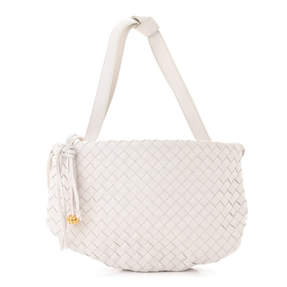 Bottega Veneta Nappa Intrecciato Small Bulb White 1 of 10