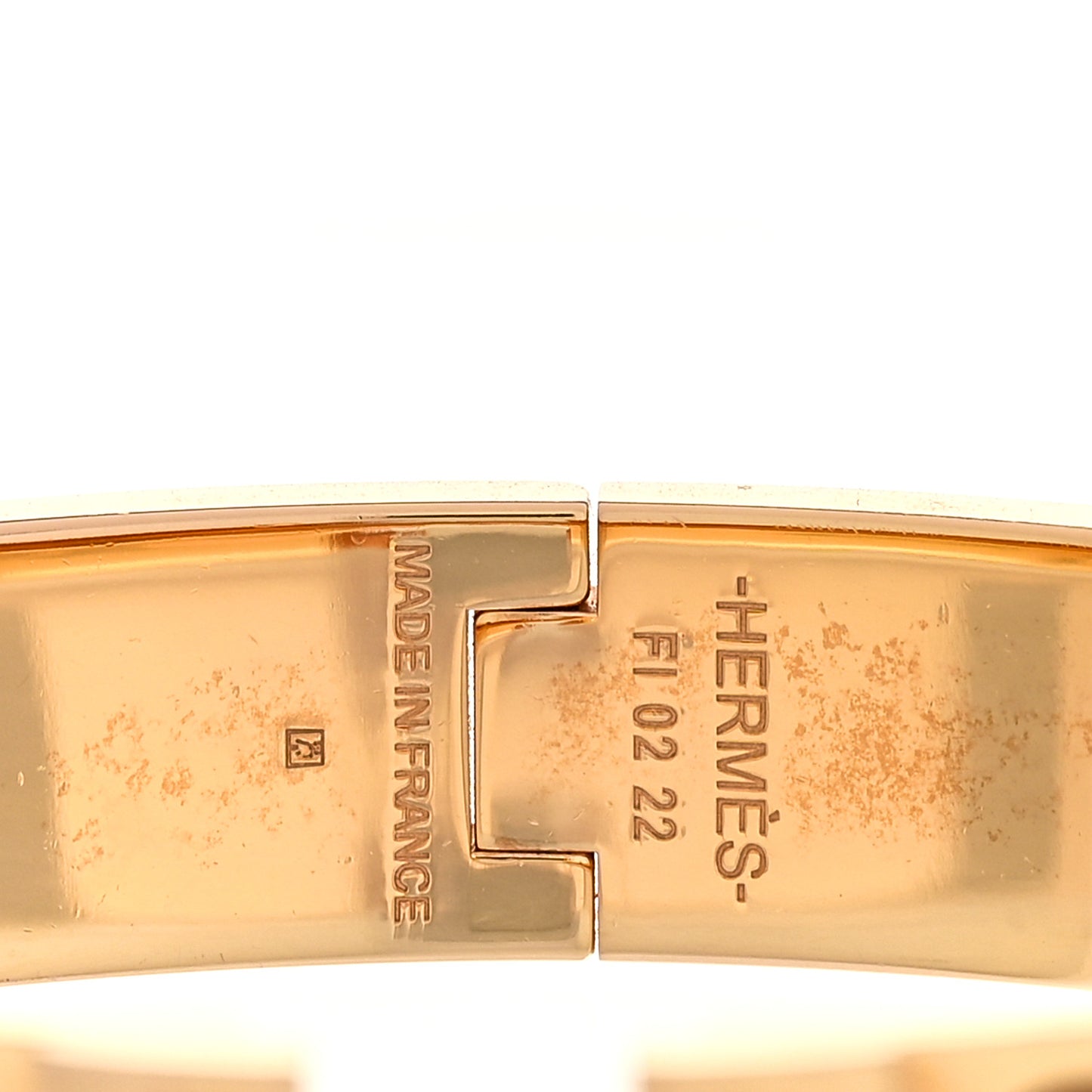 Enamel Narrow Clic Clac H Bracelet PM Chataigne